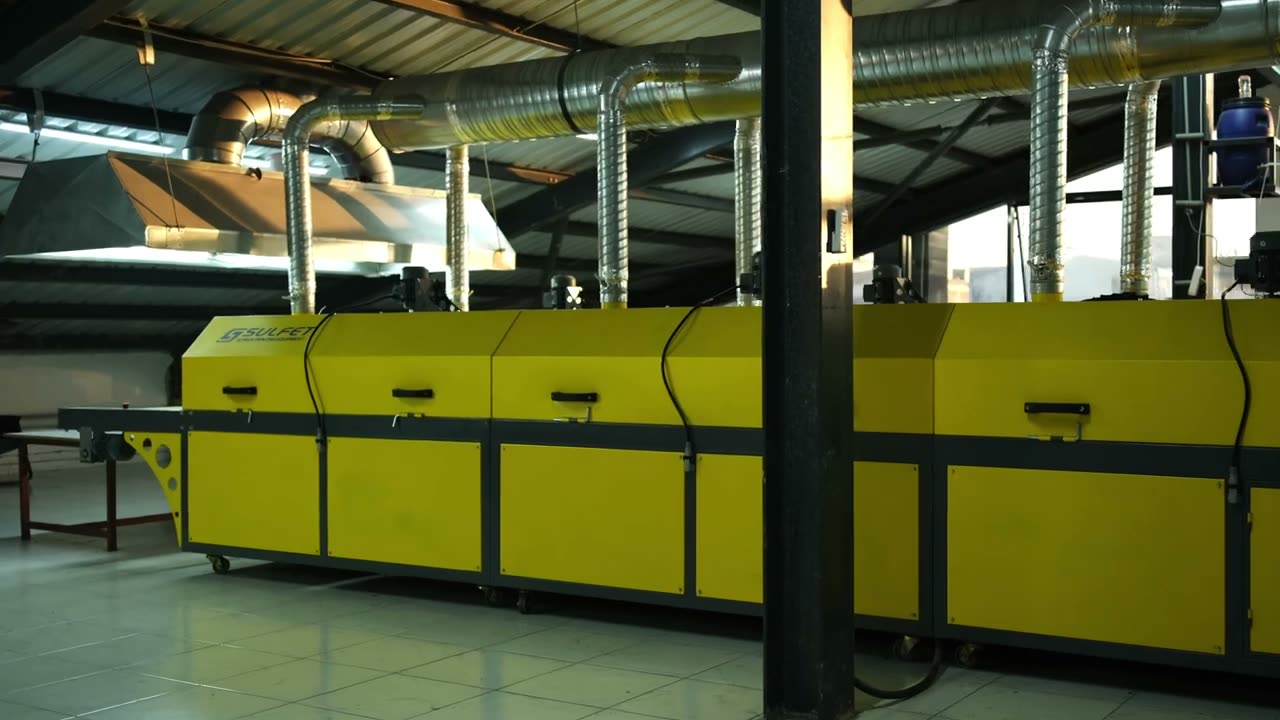Haskaya Tekstil Gaziantep tesisinde kurutma ve fikse hattı